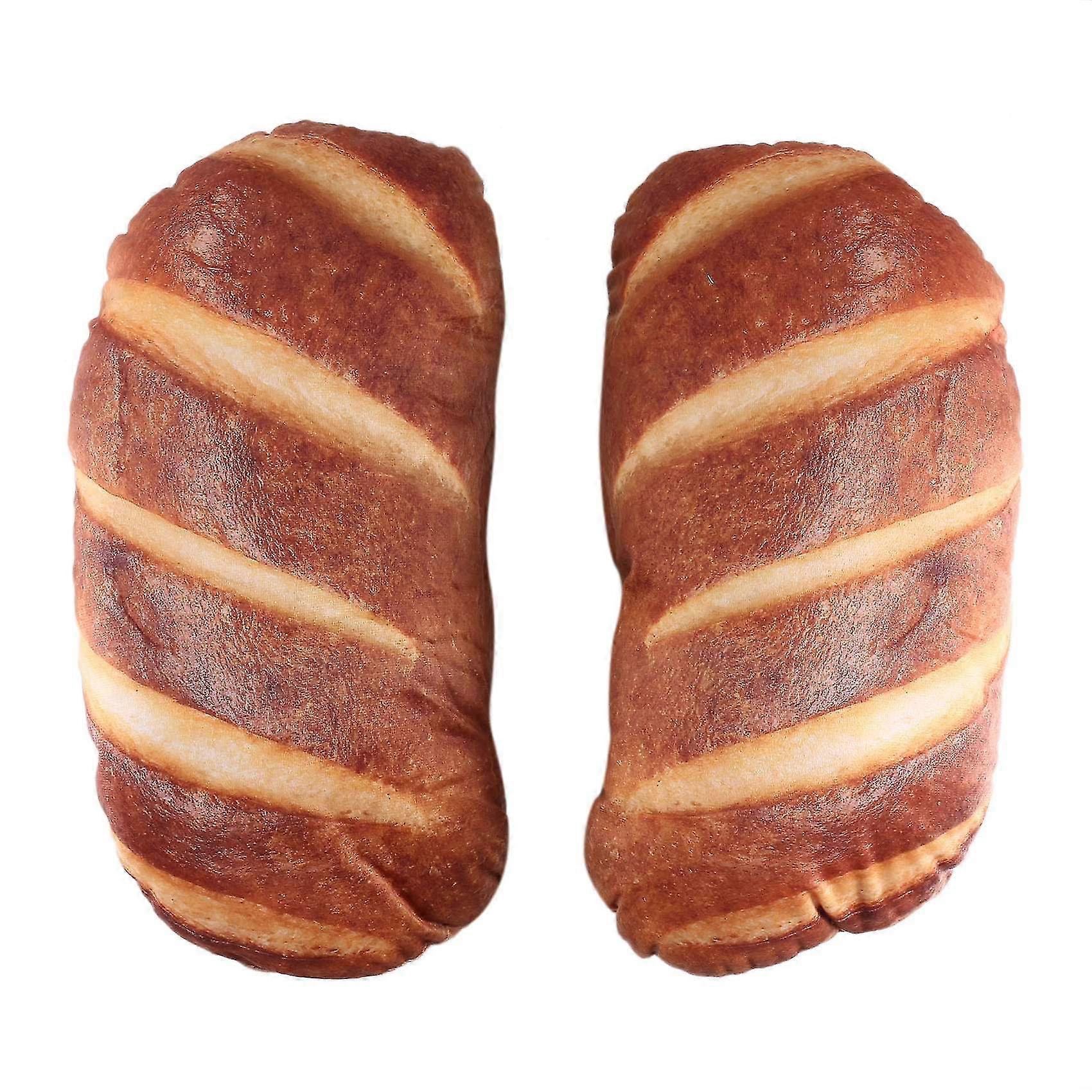 Simulation Bread Pillows, Bread Pillow Bread Shape Stuffed Plush Funny Pillows Soft Toast Bread