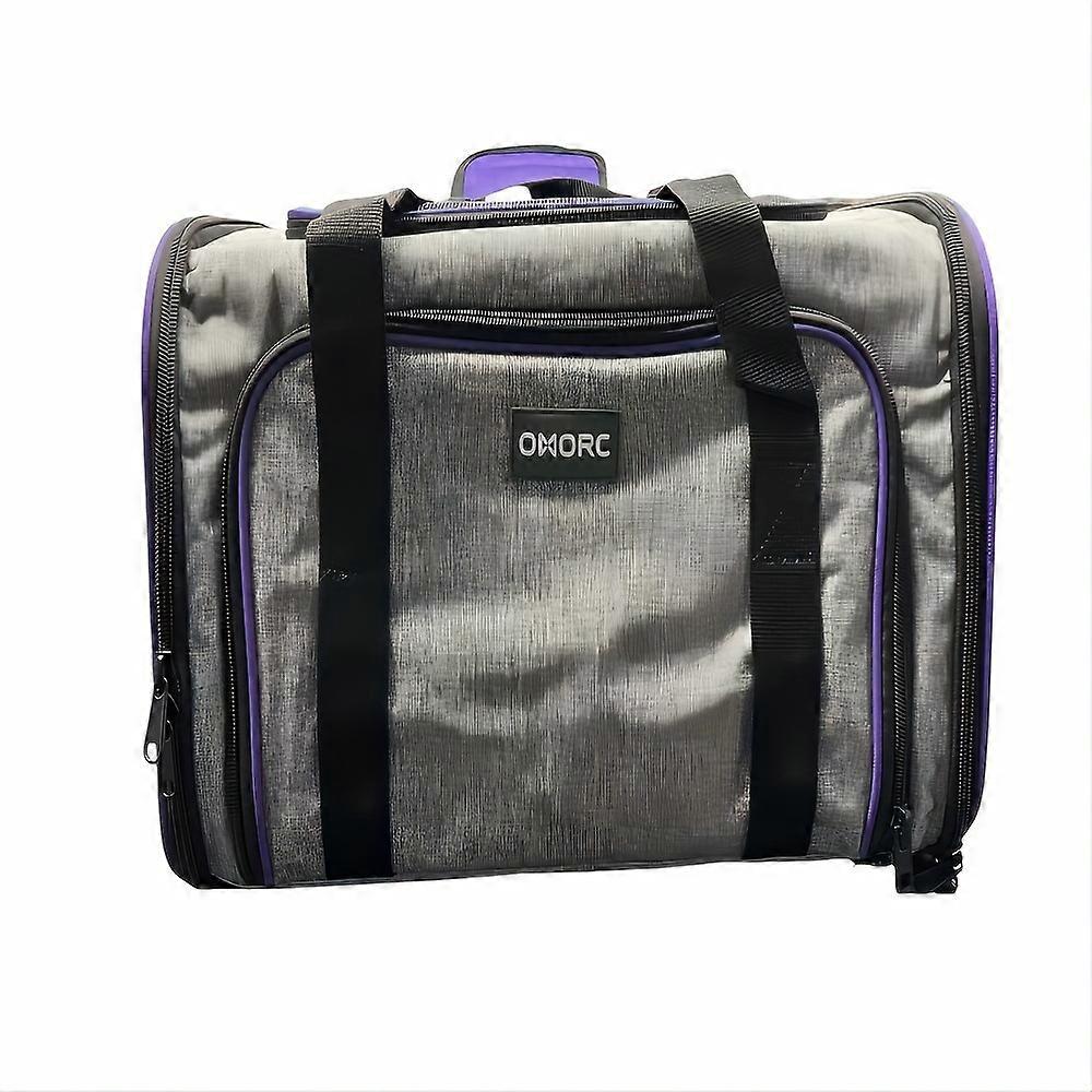 Expandable Pet Travel Bag - Spacious, Soft-Sided, Airline Approved Crate with Two-Side Expansion and Convertible Dog Backpack - Stylish Black for Dogs