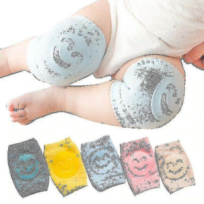 5 זוגות רפידות ברכיים מונעות החלקה כותנה חלוקת מגן ברך זוחל מחמם רגליים אלסטי