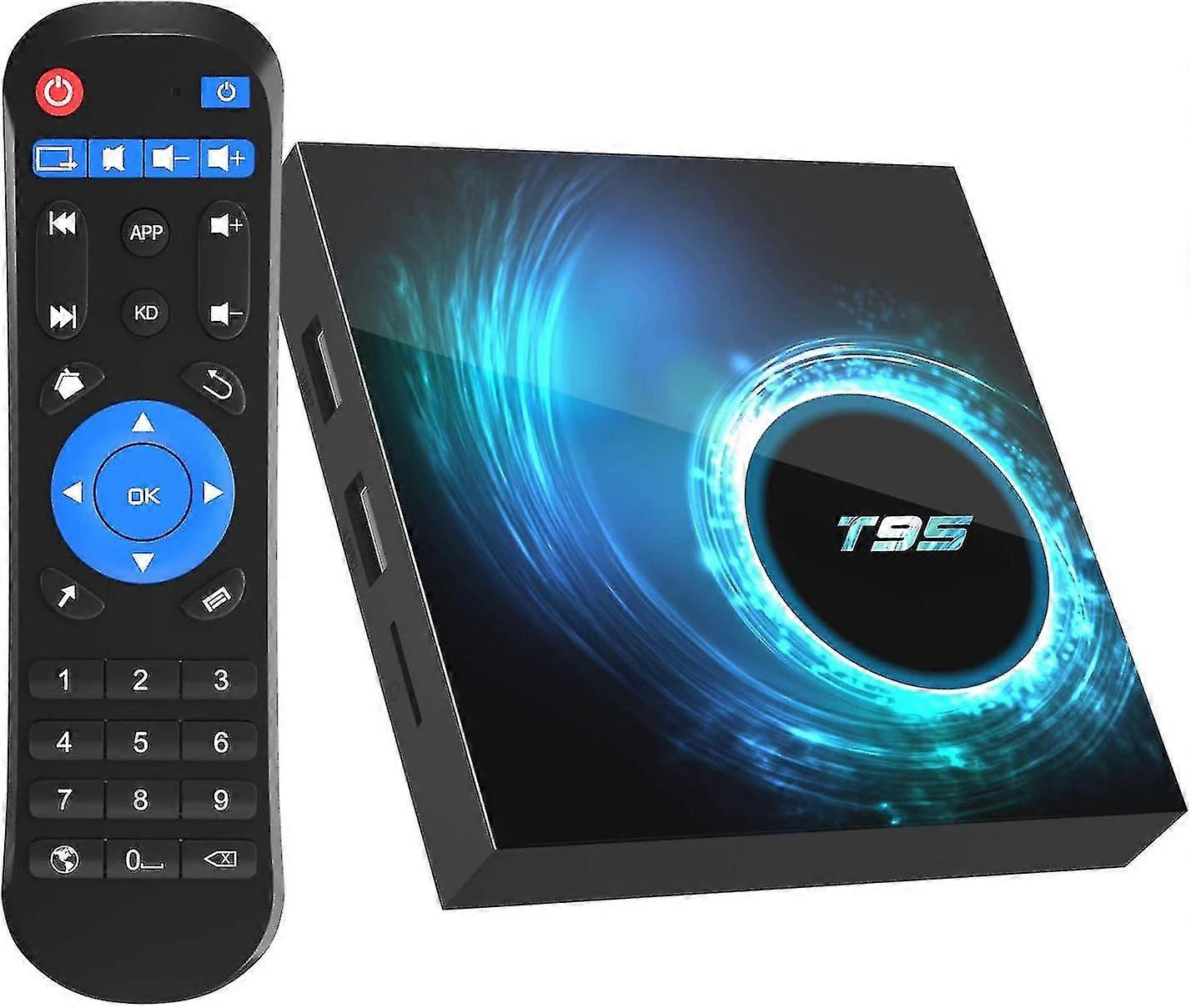 android 10.0 Tv Box, T95 Android Box 4gb Ram 32gb Rom Allwinner H616 Quad-core Smart Android Tv Box 64bit, Support 2.4g/5.0g Dual Wifi 6k Utral Hd PXC