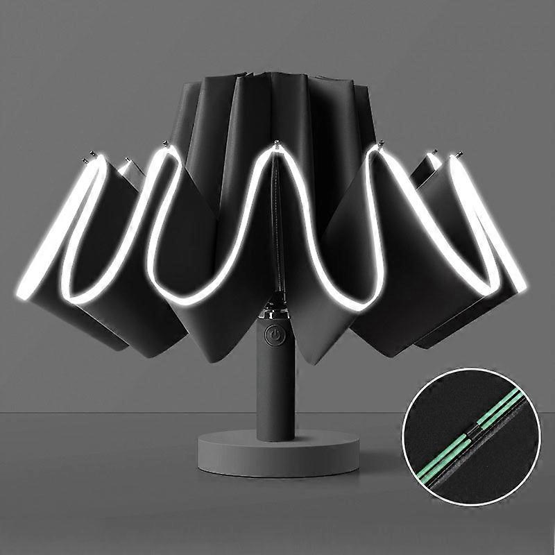 20 Bone Reverse Double Bone Automatik-Taschenschirm