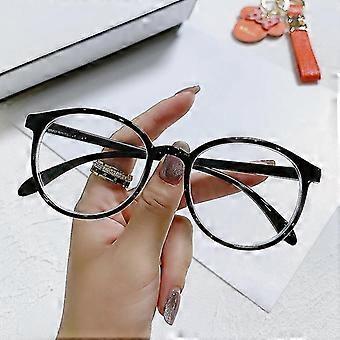 Unisex Anti Blue Light Glasses Transparent Lens Retro Plastic Frame For Computer Use