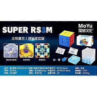 Super RS3M Maglev 3x3 Magnetic Magic Speed Cube Stickerless Professional RS3 M 3X3 Presentes Infantis