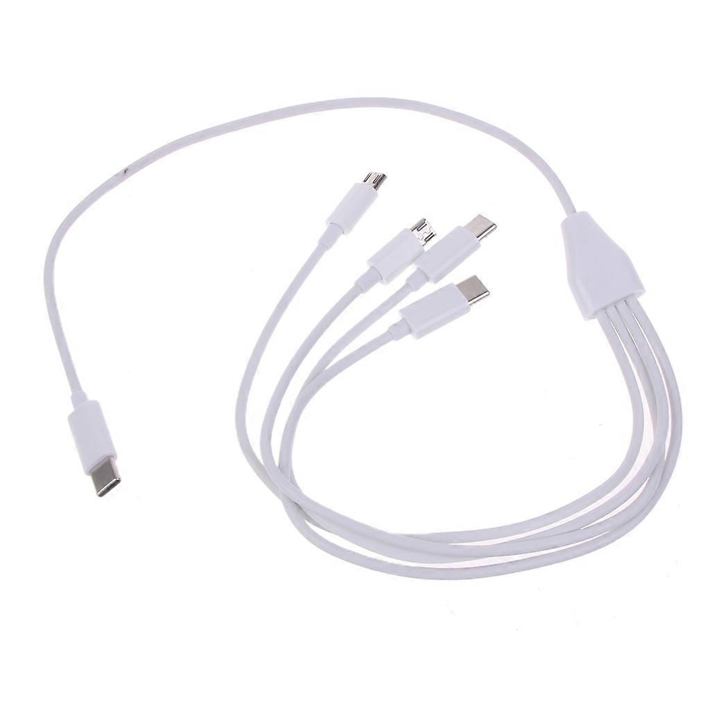 4 Port Type C to USB C Micro USB Multiple Charging Cable For Cellphone Tablet