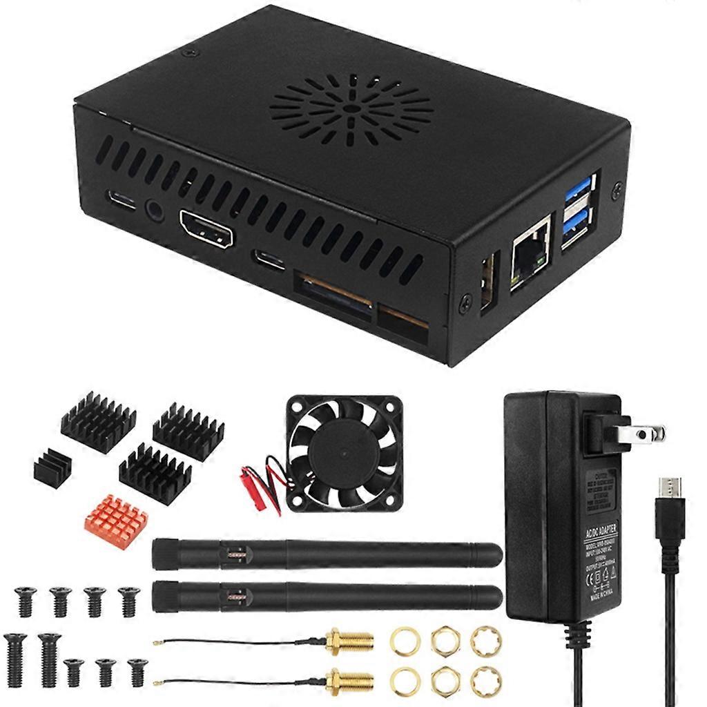 for Orange Pi 5 5B Metal Case-, Passive Cooling Protective Cover Enclosure Kit