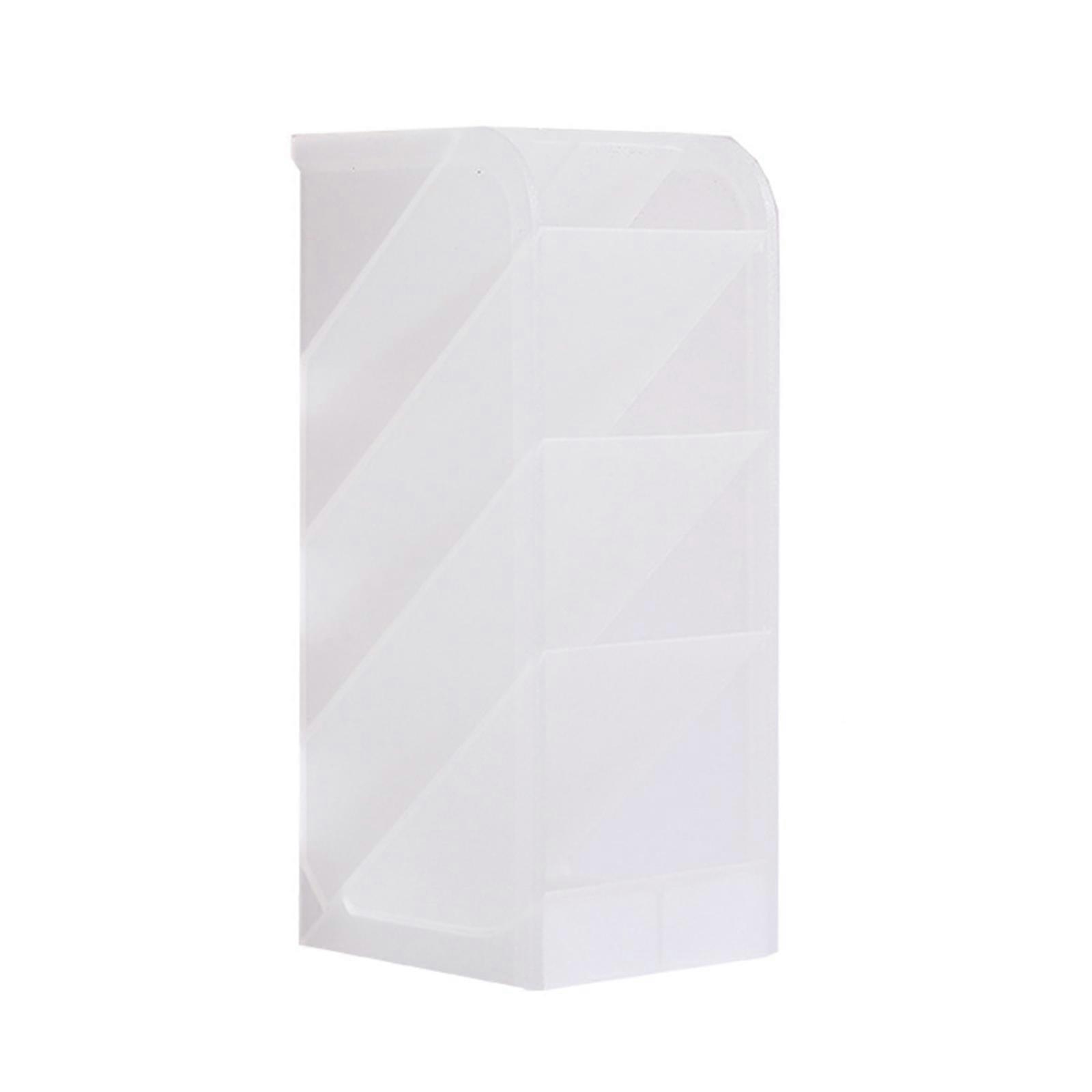 Porte-stylo de rangement en plastique PP solide transparent créatif classique durable à usages multiples papeterie