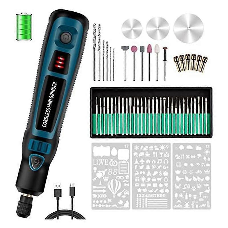 20W Engraving Pen with 44 Bits, USB Multi-Functional Electric Cordless Engraver Tool for DIY, Polishing Carving Jewelry