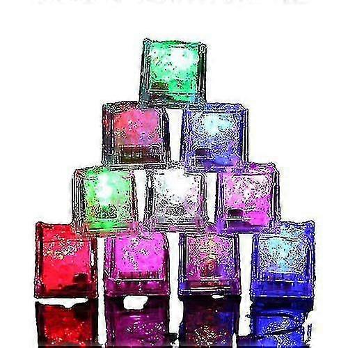 Glowing Ice Cube Colorful Touch Sensor Night Light Led Flashing Ice Cube