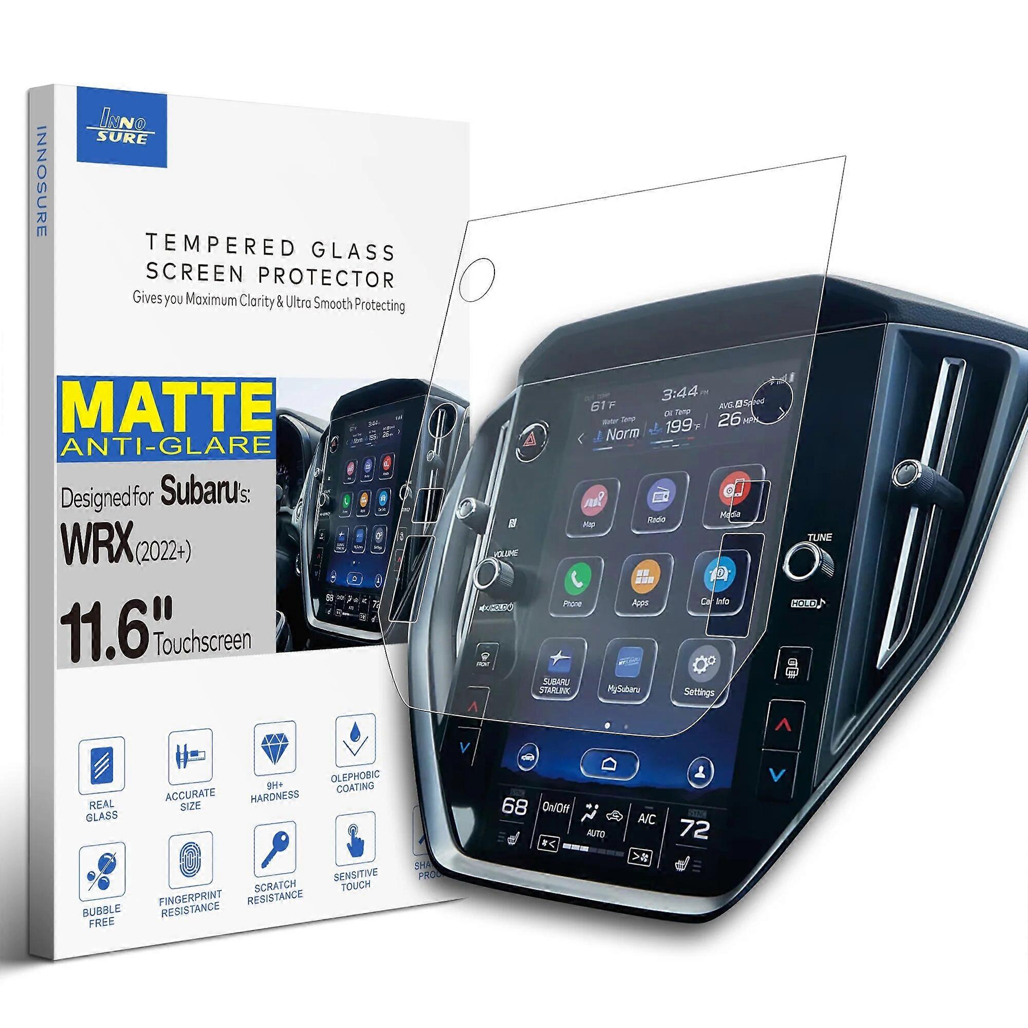 INNOSURE Tempered Glass Screen Protector Designed for Subaru WRX Crosstrek Starlink 11.6 Inch Touchscreen Accessories Anti GlareVehicle Dashboard Acce