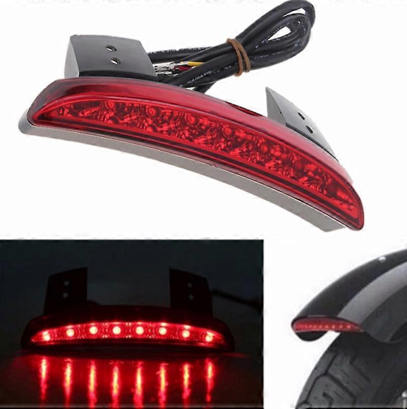 Piros / füstölt lencse hátsó stop LED hátsó lámpa fék motorkerékpár bobber chopper Cafe Racer