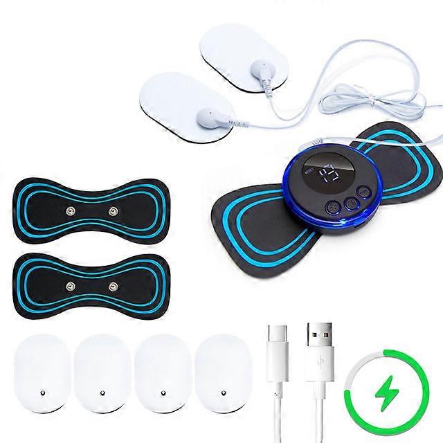 EMS Neck Massagers Muscle Stimulator Electric Cervical Spine Massagers Patch Low Frequency Pulse Massagers Pad Pain Relief Relaxation
