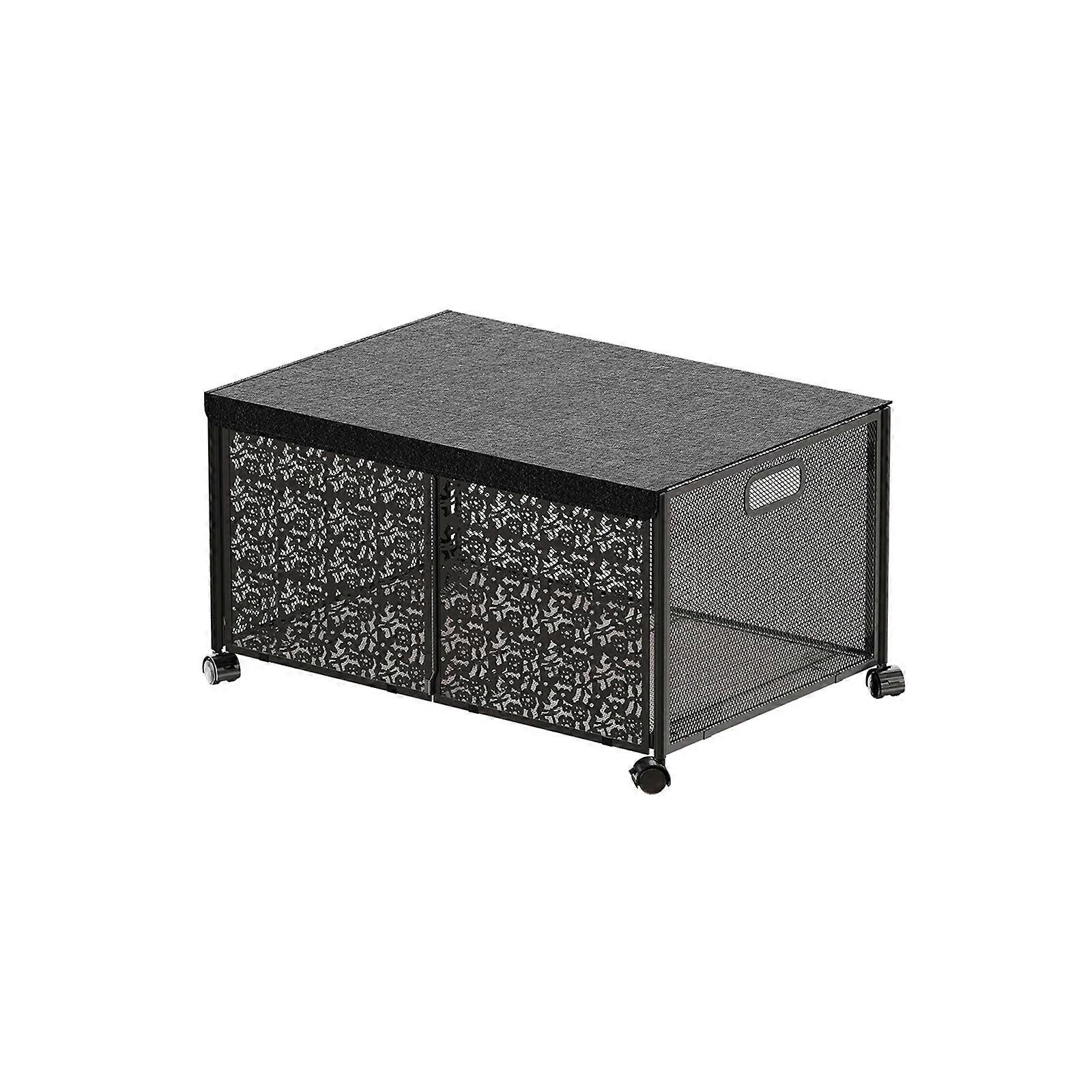 Metal Storage Box Foldable Space Saving Simple Storage Box 1pcs/2pcs