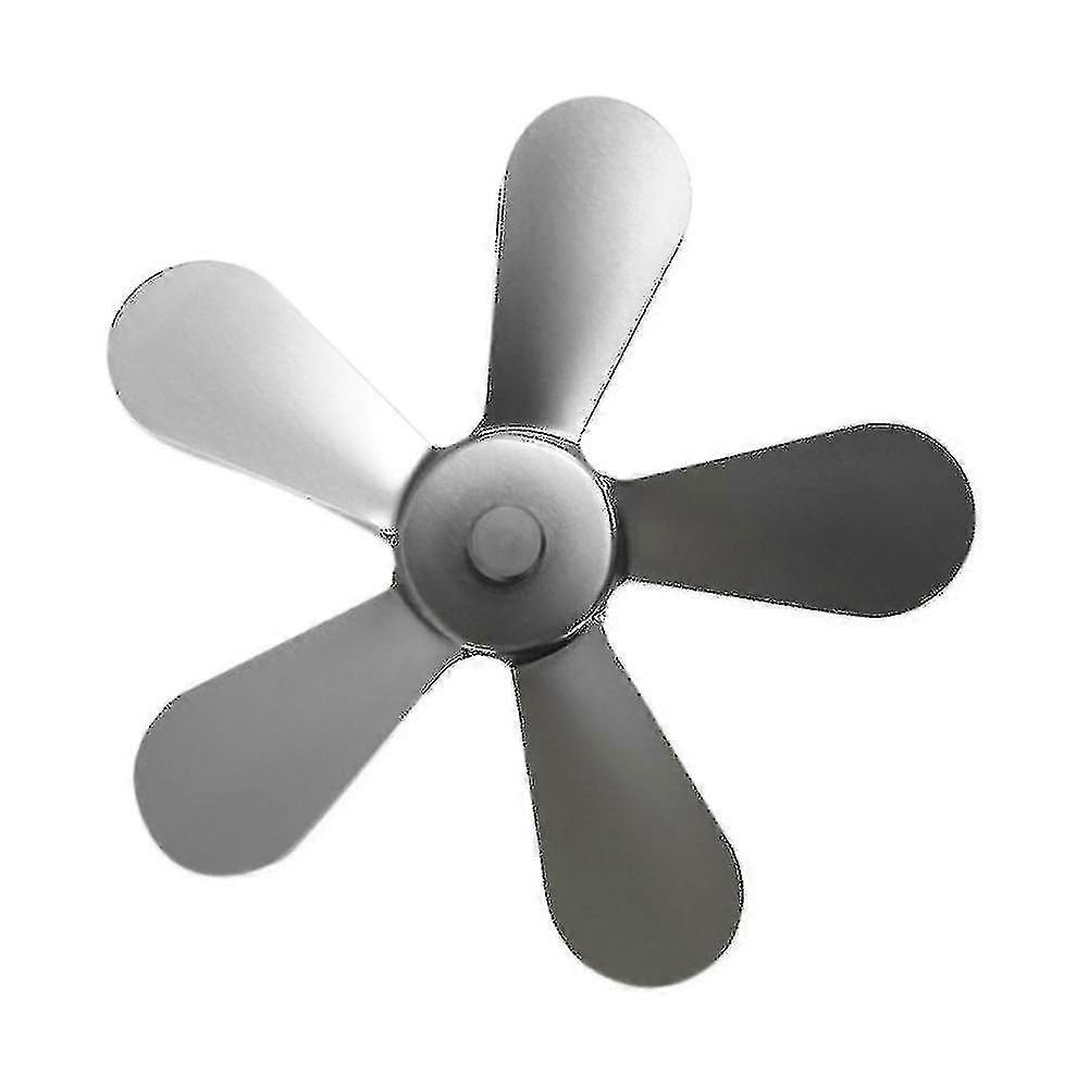 5 blad effektiv värmedriven aluminium eldstad fläkt