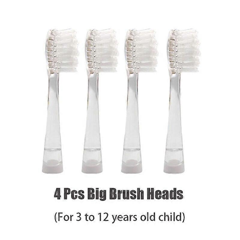 4Pcs Replacement Brush Heads for EK6/513/977/602 Child Sonic Electric Toothbrush 0-12 Years Old Soft Dupont Brush Refills Toothbrushes