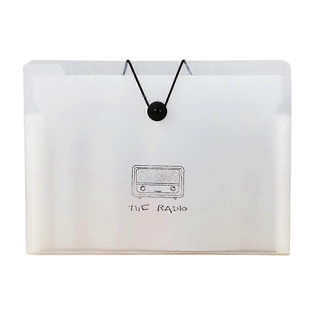 A4 Letter Paper Pockets Document Bags Wallet File Folders with Buckle Closure