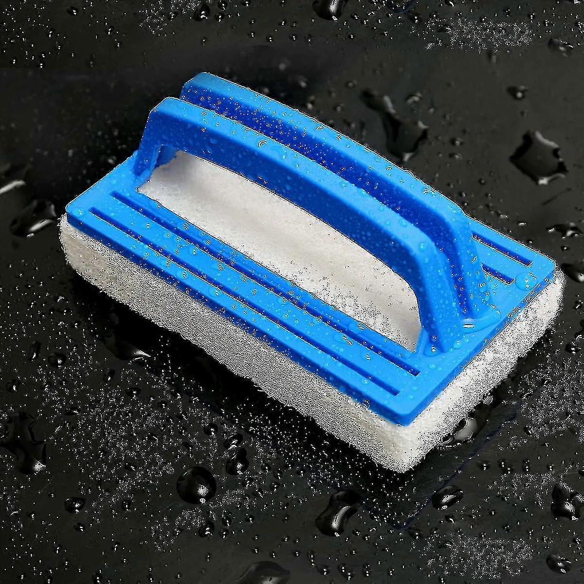 2 Pack Hand- Pool Scrub Brush,scrubbing Scouring Sponge Pad For Cleaning Scrubber, Kitchen,bathroom