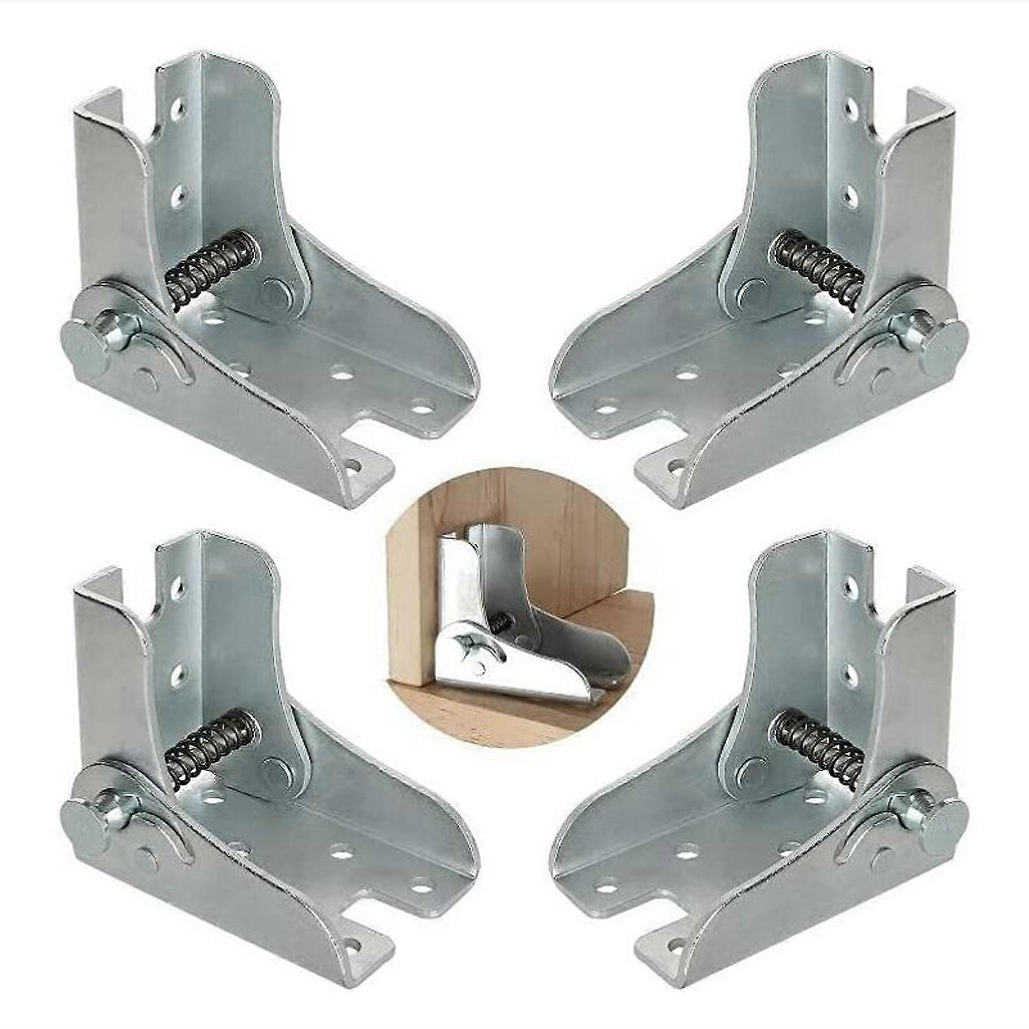 Foldable support frame - self-locking hinges - leg and gusset accessories - for foldable legs kitchen folding table extension