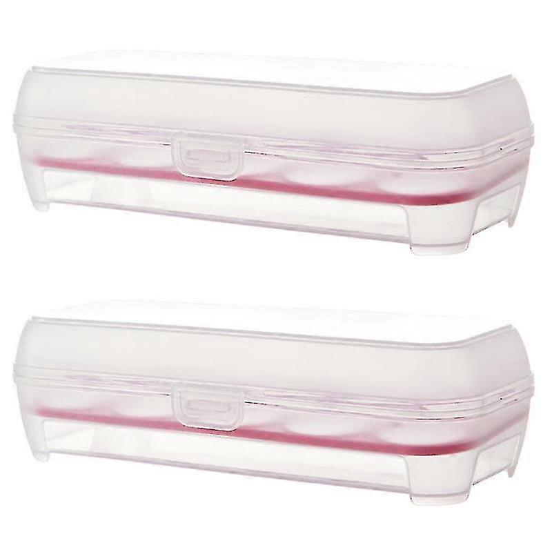2pcs 10 Grid Plastic Egg Tray