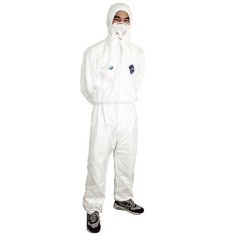 Combinaison capuche rsistante aux produits chimiques blanc 1pc, 1422a | Robuste et lger | Blanc | Taille XXL