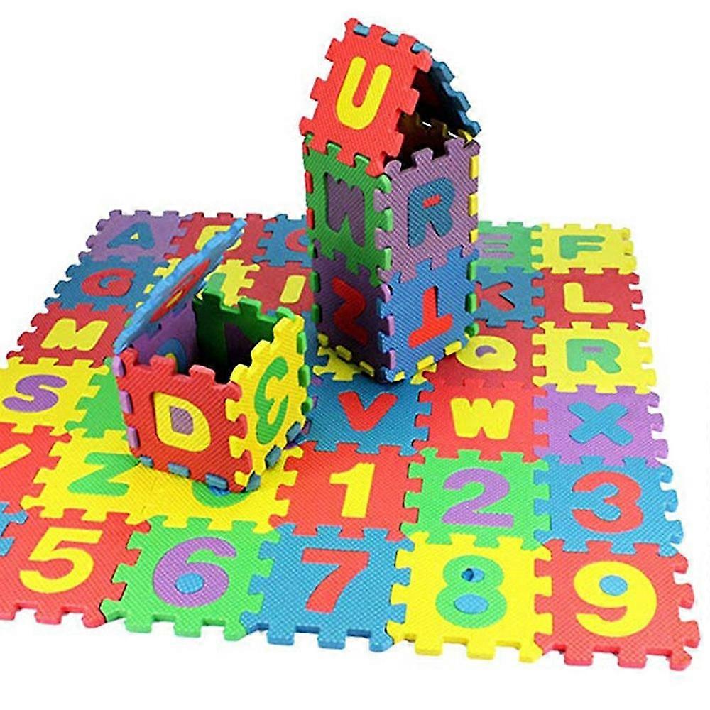 36-Piece Foam Number Alphabet Puzzle – Educational Maths Toy Gift for Children’s Learning
