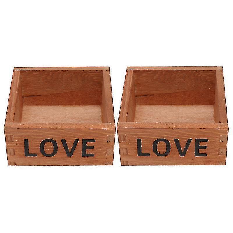 Timber Storage Container For Flower Pot Storage