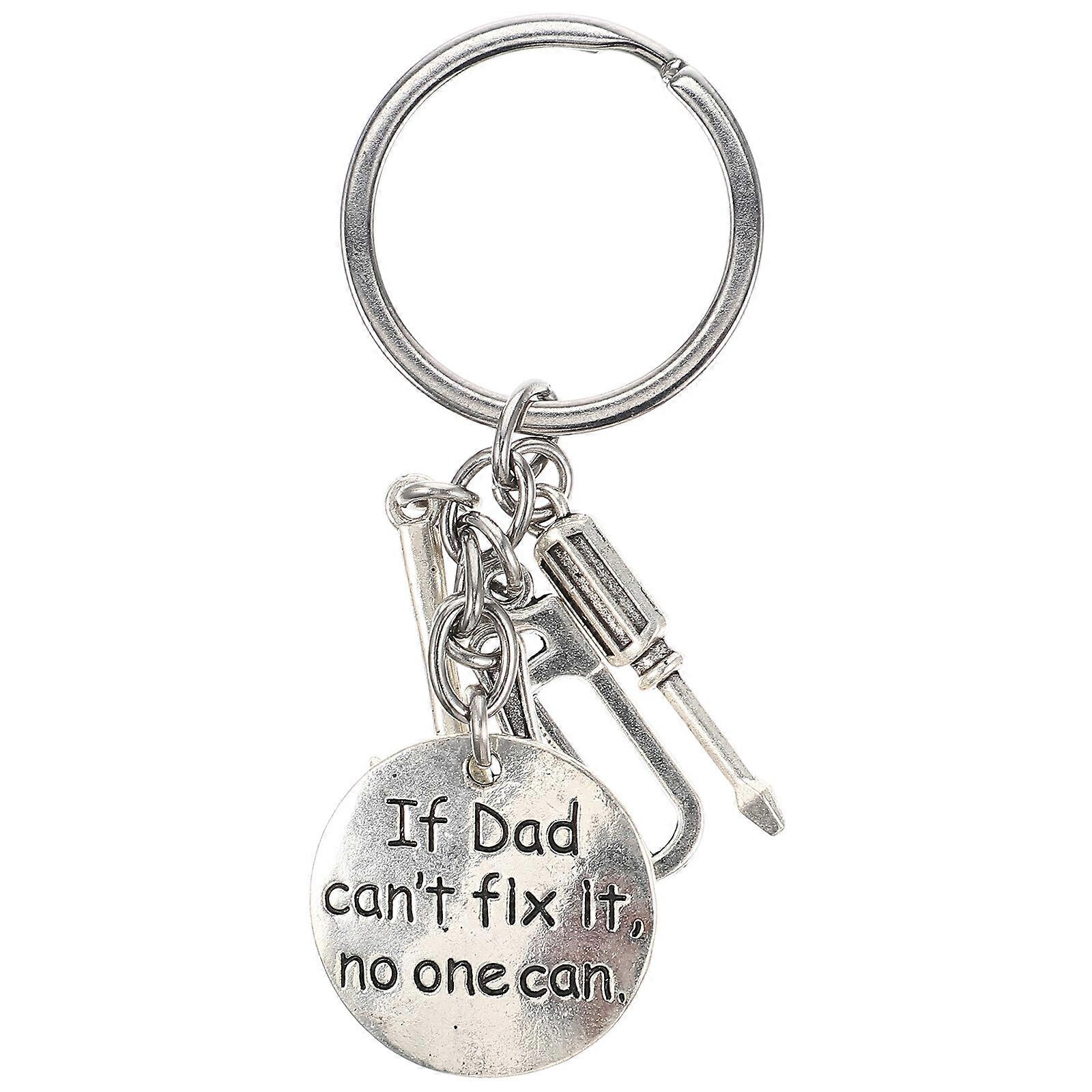 If Dad Can't Fix It No One Can Keychain Key Hanging Ornament Father's Day Gift