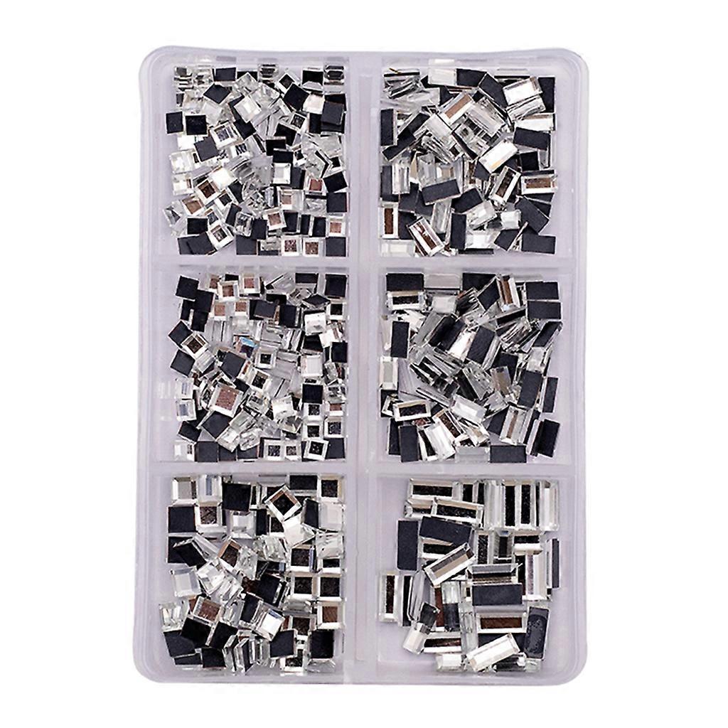 Hotfix AB Rhinestones Mixed Sizes Crystal Flatback Rhinestones 3D Nail Diamond