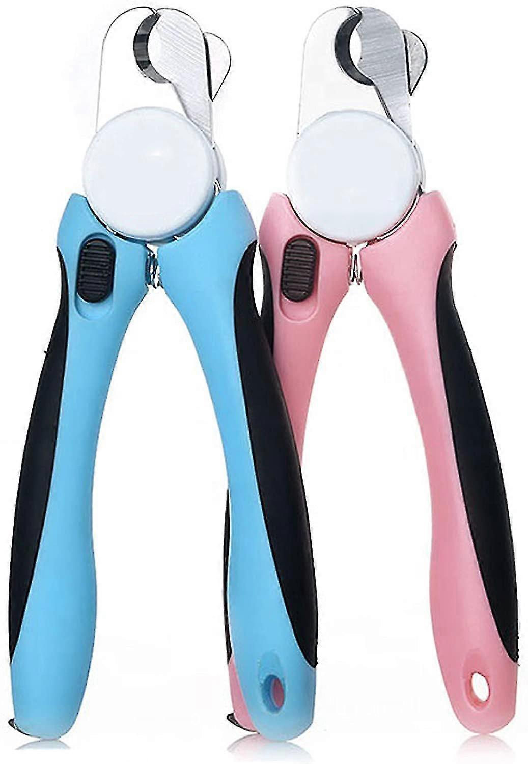 Pet Nail Clippers And Trimmers For Dogs And Cats - With Safety Guard To Avoid Excessive Cutting And Free Nail File (blue)