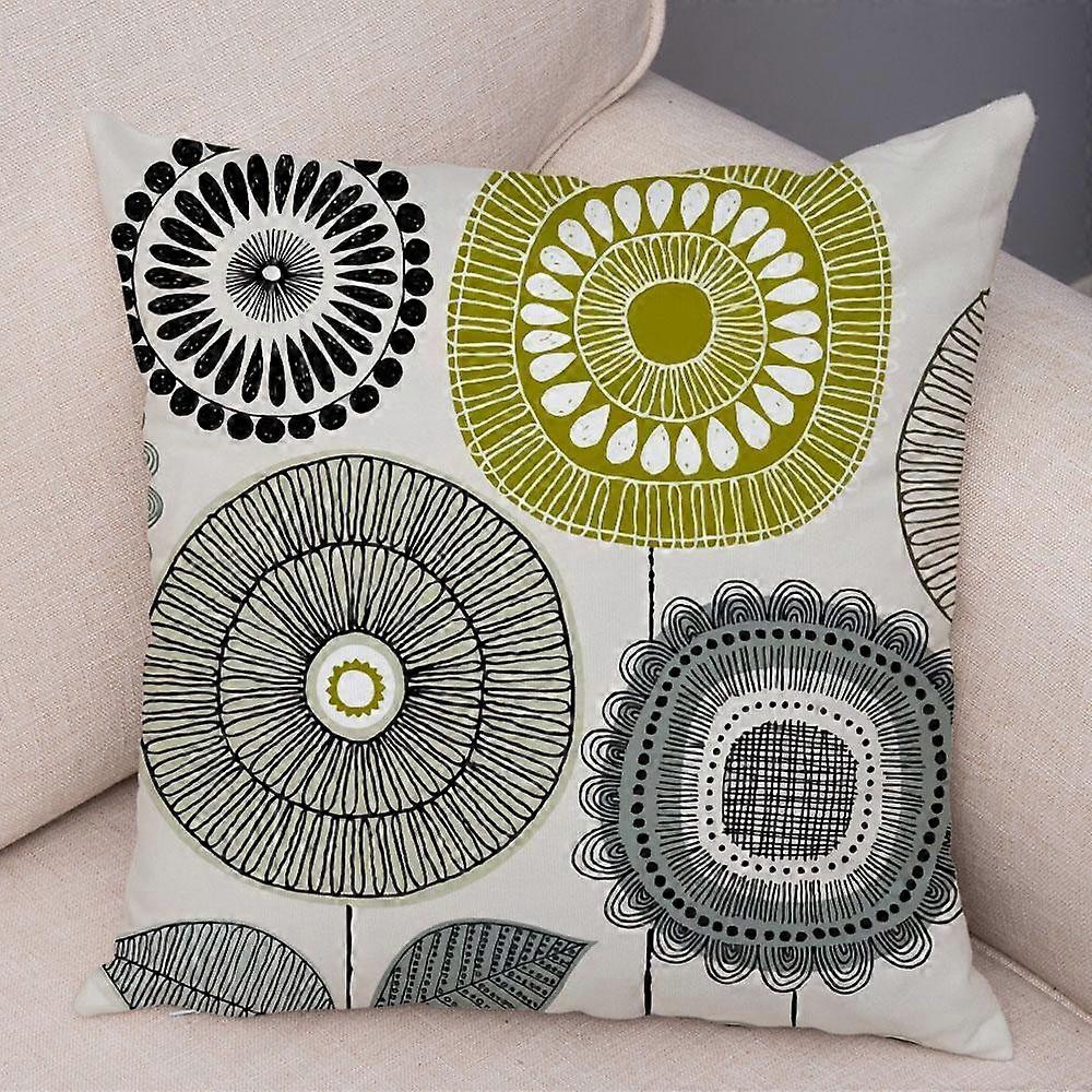 Tryck örngott Soffa Kuddfodral Design Stil -544