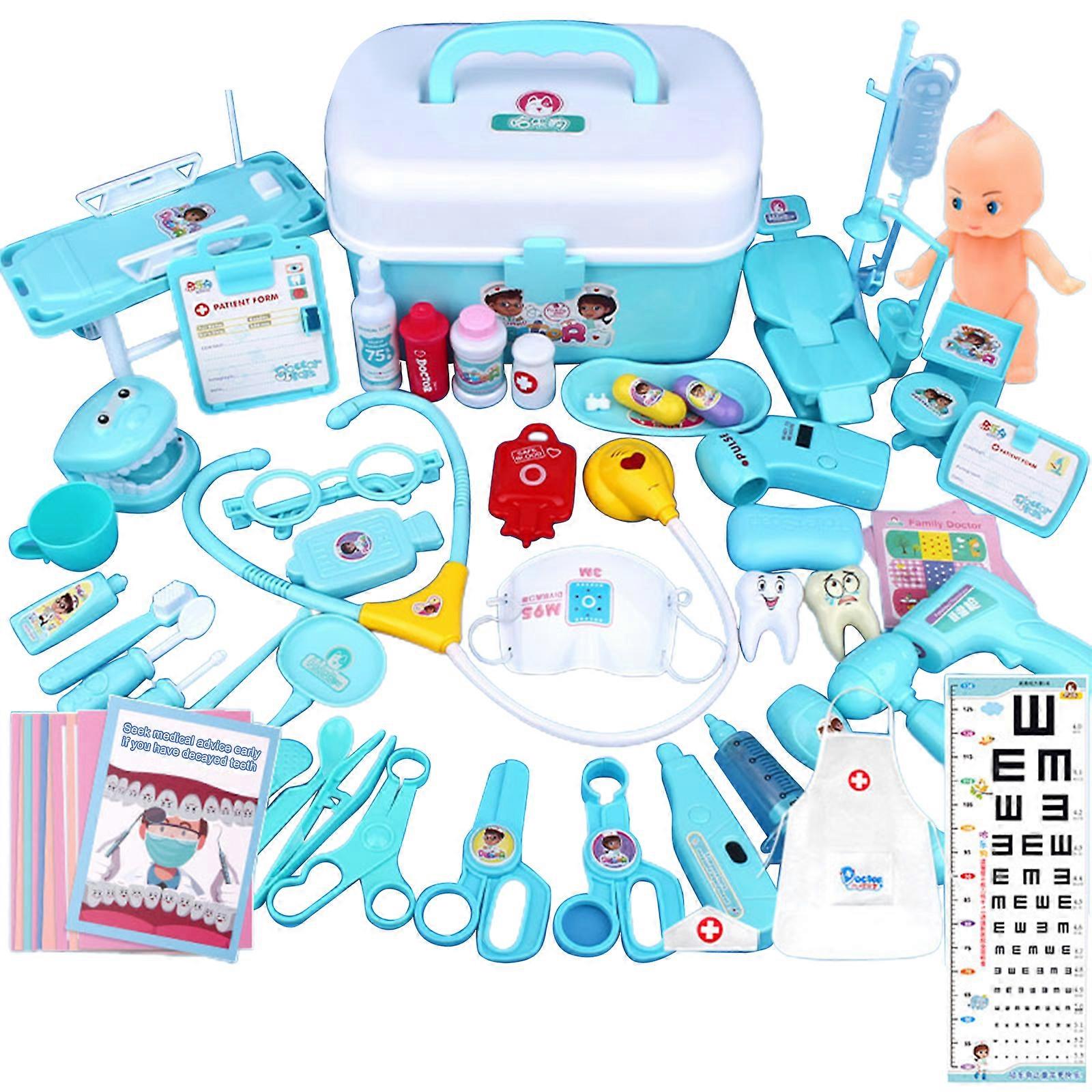Doctor Role Play Dress-Up Set - Προσποιηθείτε το κοστούμι παιχνιδιού και το κιτ με στηθοσκόπιο για τα παιδιά