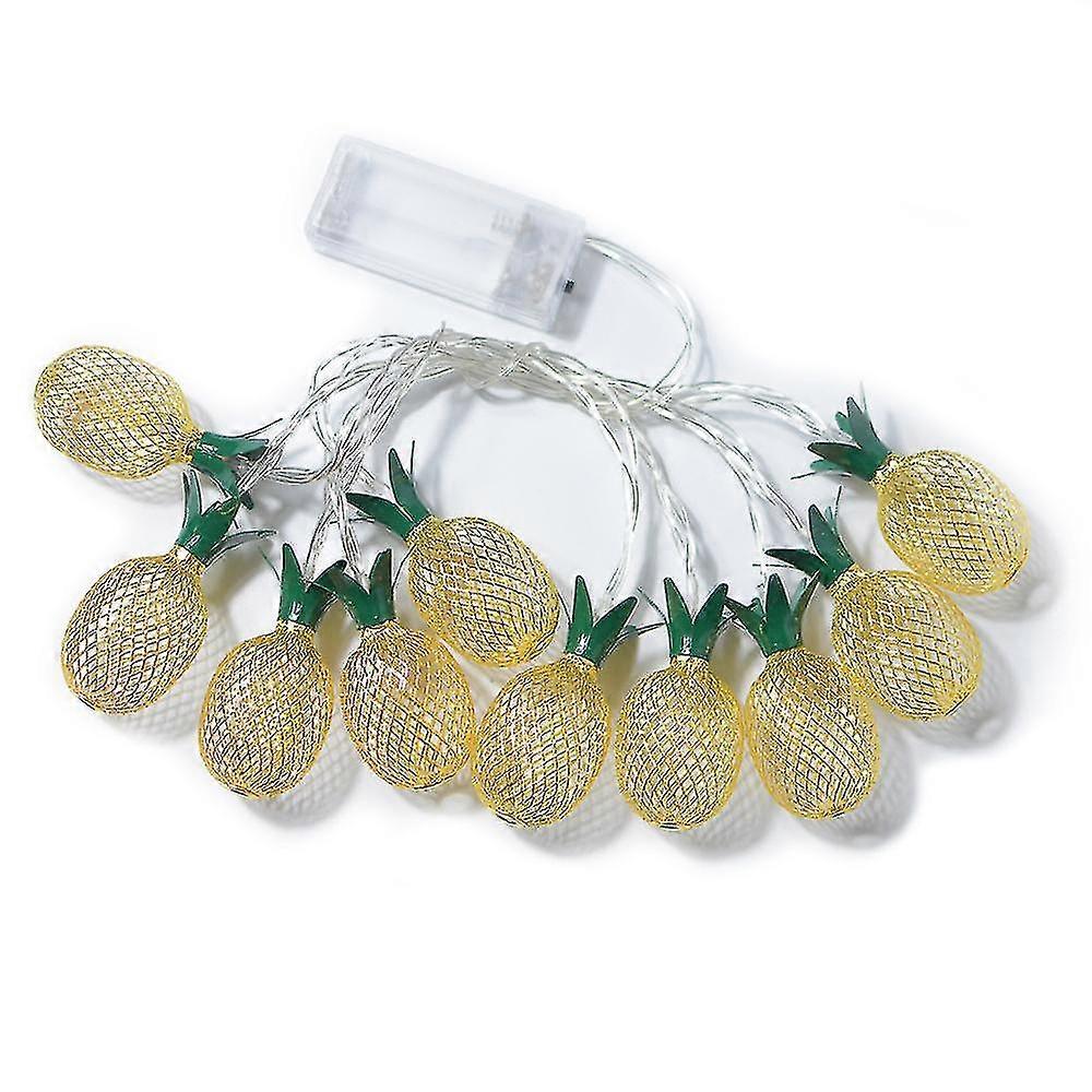 Led Pineapple Shaped String Lights Battery Operated Fairy Lights