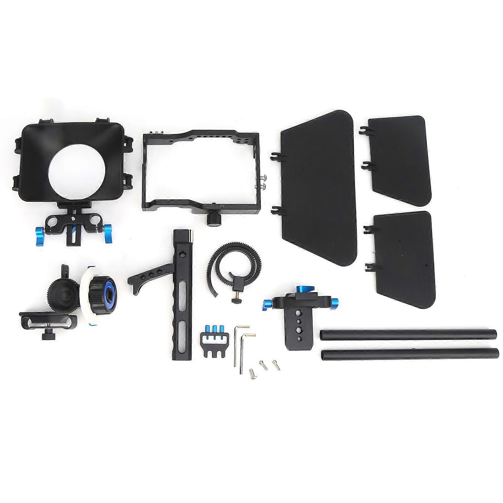 YELANGU SLR Camera Cage with Follow Focus Matte Box Protection Cover for GH4 Cameras