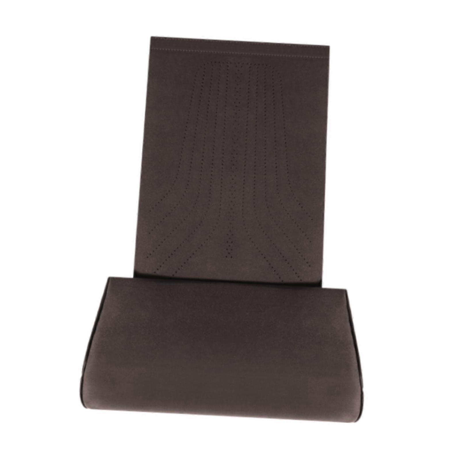 Coussin d'extension de jambe confortable pour les trains et les voitures, café