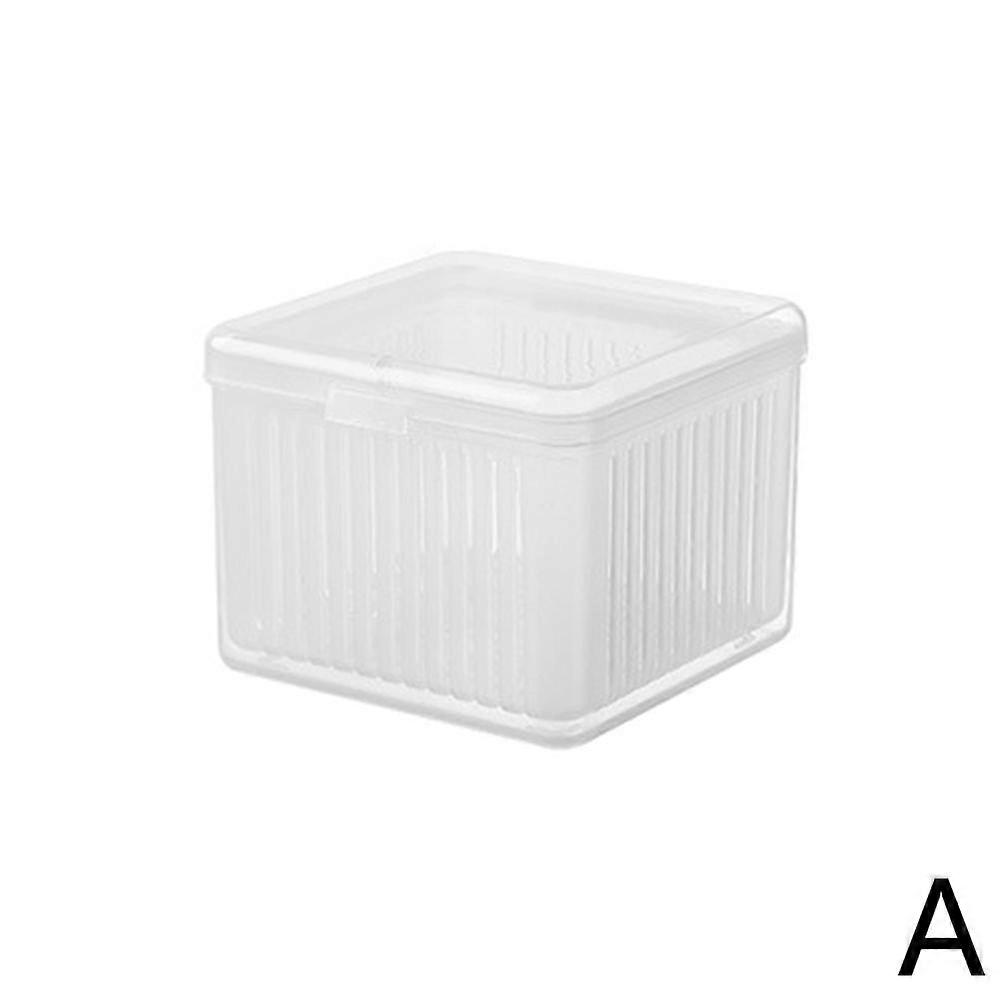 Portable Refrigerator Fresh-Keeping Box Double-layer Drain Box Container