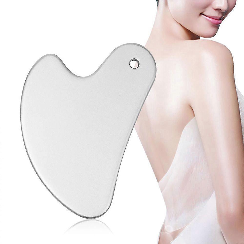 ステンレス鋼グアシャスクレイピングマッサージスクレーパーフェイスマッサージャー締め付け冷却グアシャアイボードスパボディツール