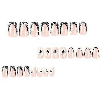 Pontas de teia de aranha branca Unhas postiças sem gel ou luz ultravioleta necessária Nails Jelly Glue Model