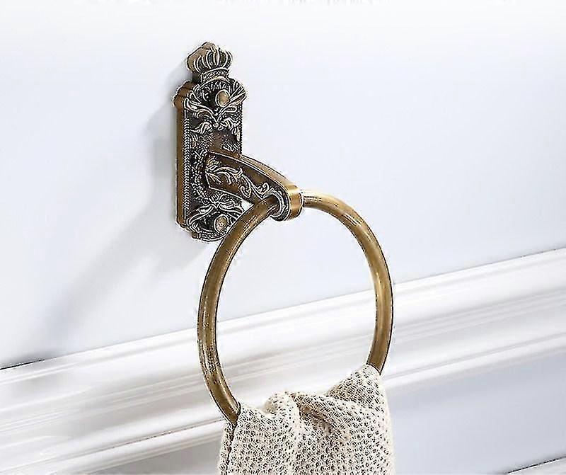 Antique bathroom carved towel rack bathroom accessories set