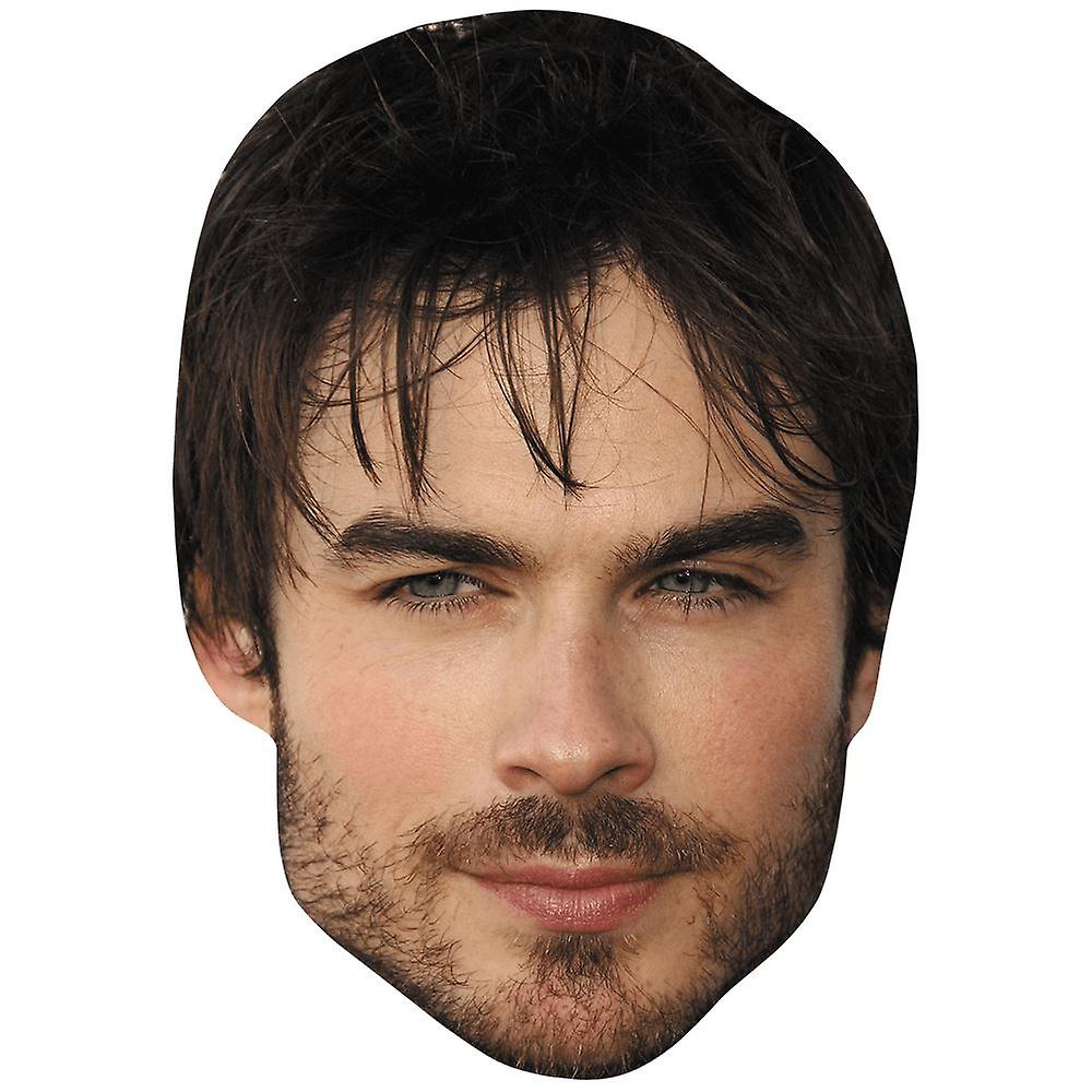 Ian Somerhalder (Stubble) Celebrity Mask, Flat Card Face