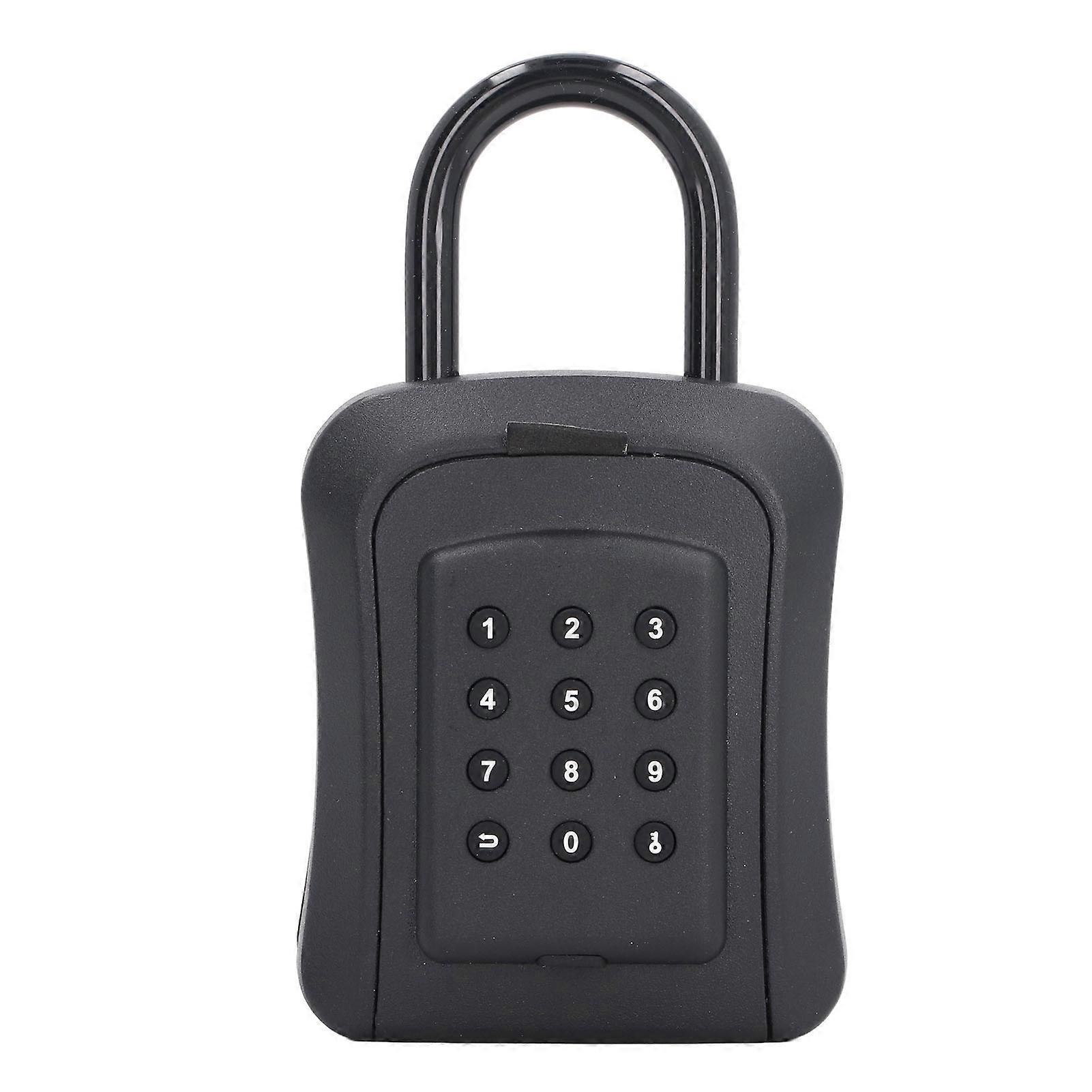 Key Lock Box Six Digit Password Wall Mounted Combination Keyboard Storage Box Waterproof for Indoor Outdoor Password Unlock