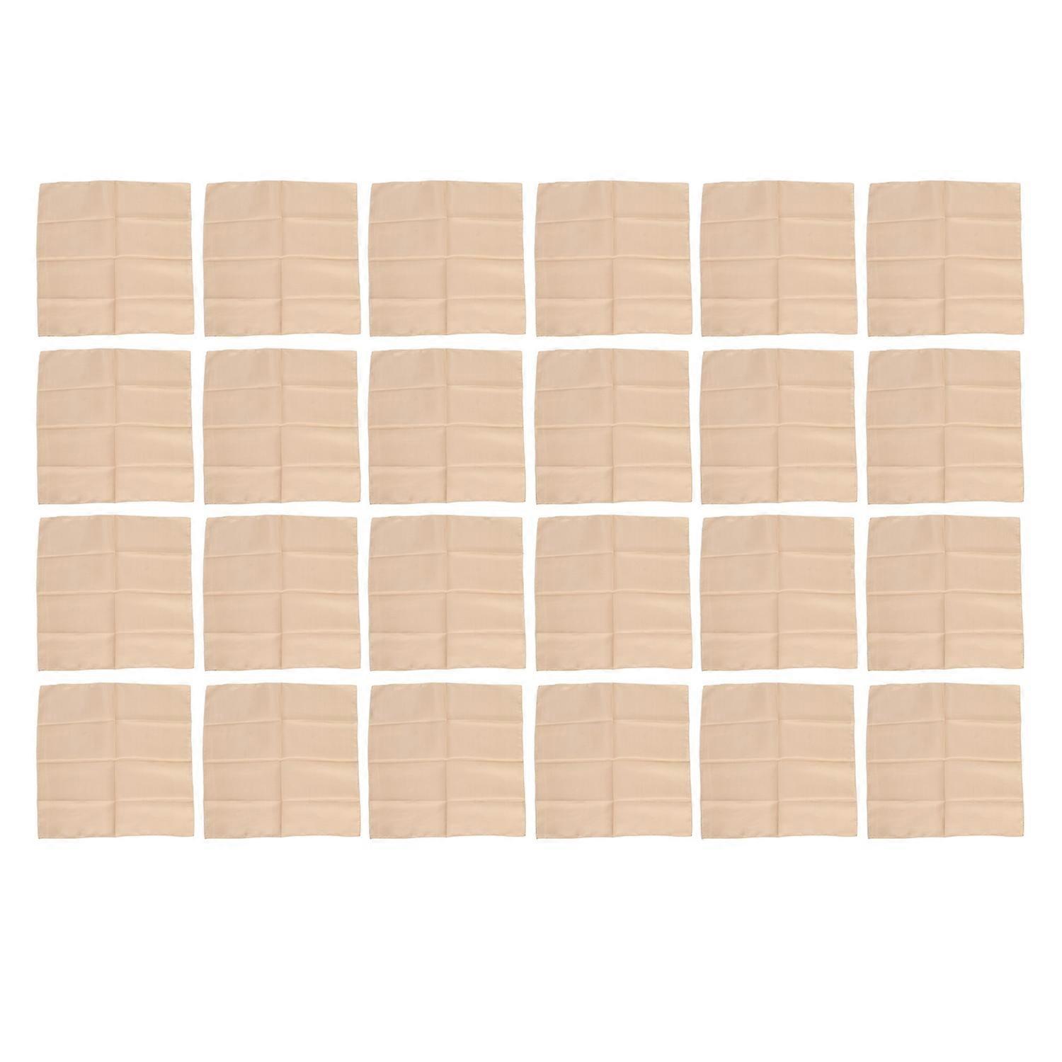 24pcs Quadrate Satin Napkin 17x17inch Soft Glossy Delicate Table Napkins for Weddings Party Ceremoni