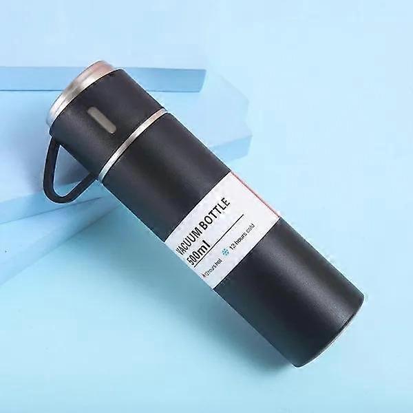 Vacuum Insulated Flask Stainless Steel Thermo Bottle with Cup for Coffee Tea 500ml Double-Layer Stainless