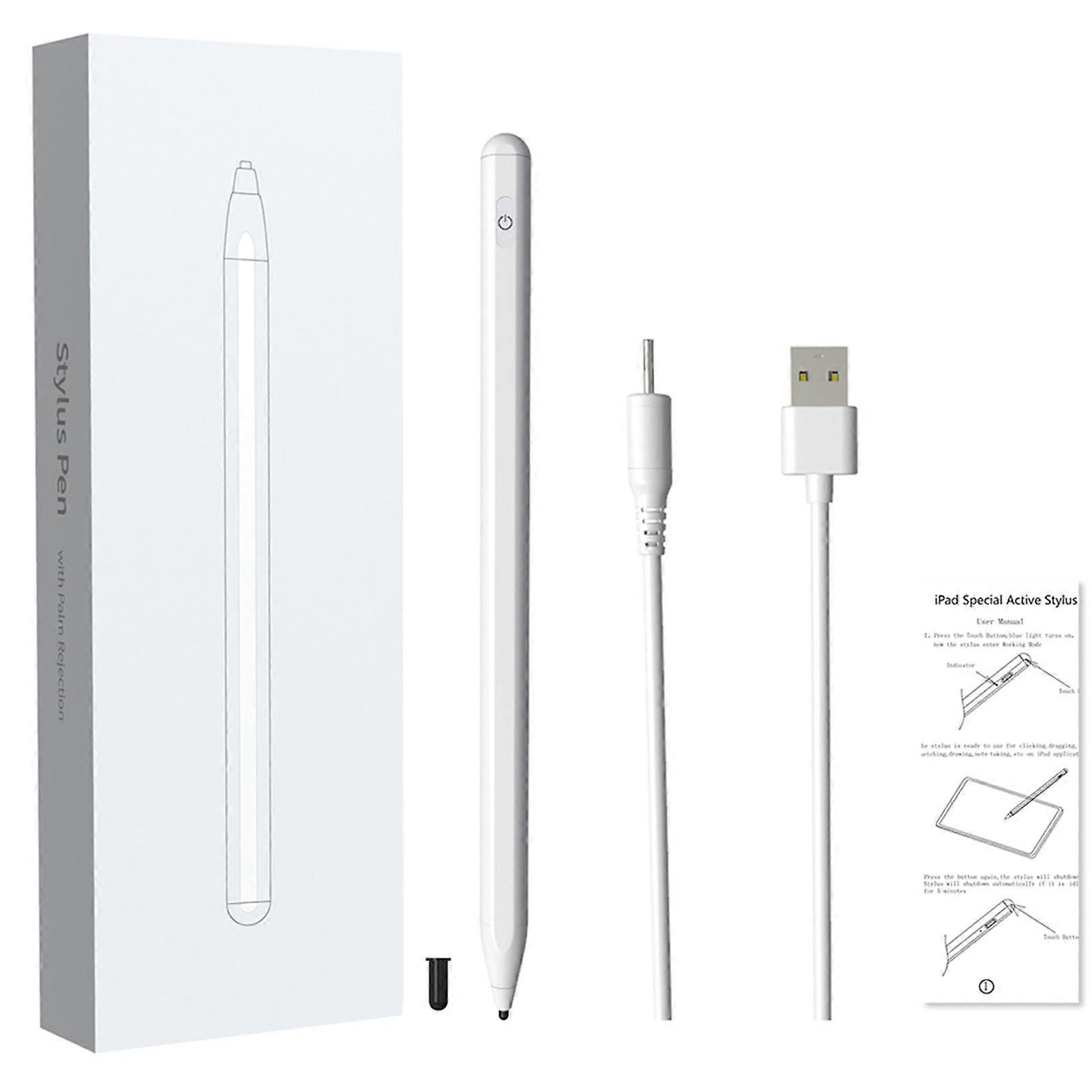 Active Capacitive Pen Stylus Pen with Magnetic Adsorption Sensitive Touch Smooth Writing Compatible with iOS Android System Phone Tablets  Mini  Pro