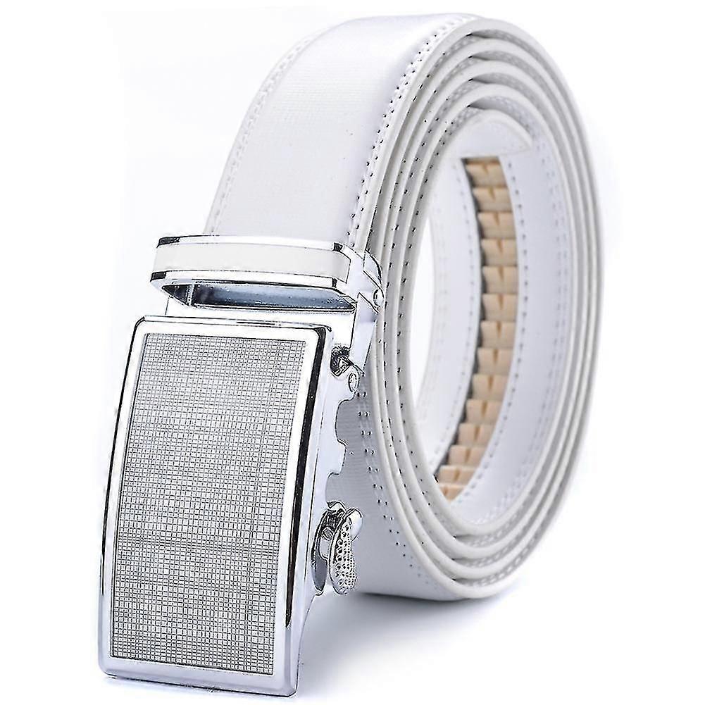 White Men's Slide Ratchet Belt