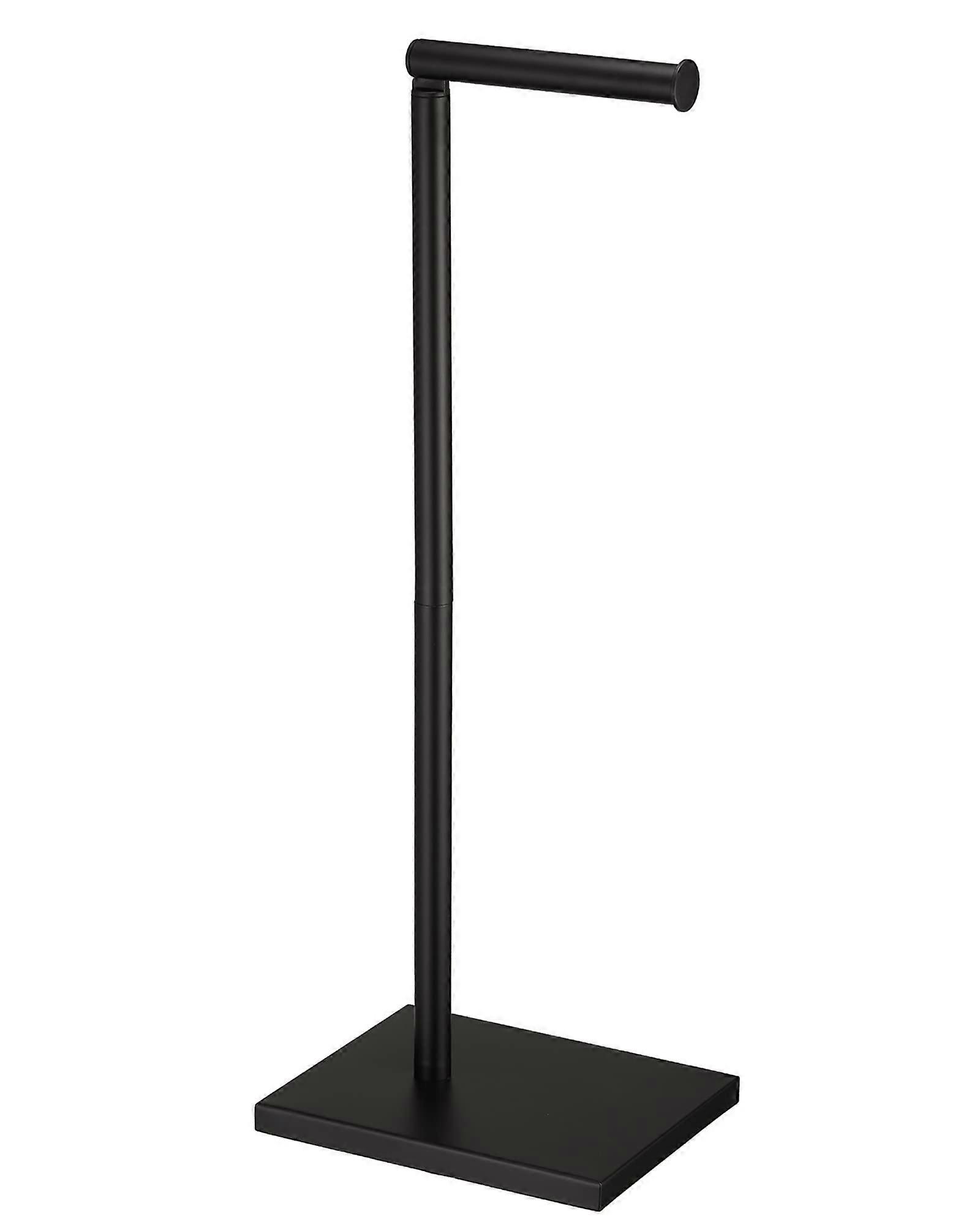 Stainless Steel Toilet Paper Holder Stand for Bathroom Free-Standing Modern Design with Adjustable Roll Size and Rust-Resistant Finish