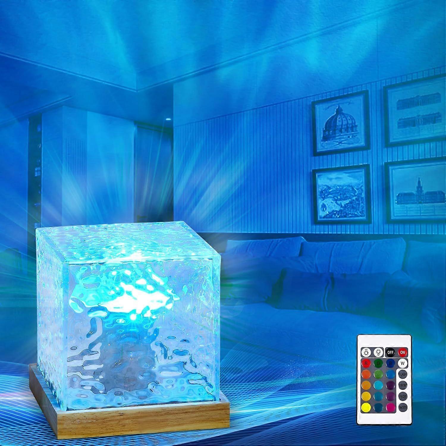 Ocean Wave Projector Lamp, Northern Lights Aurora Projector Light, 16 Colors