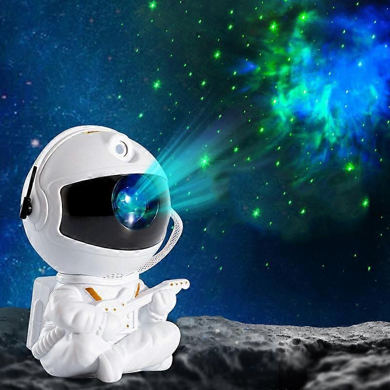 USB Astronaut Shape Colorful LED Laser Star Projection Light