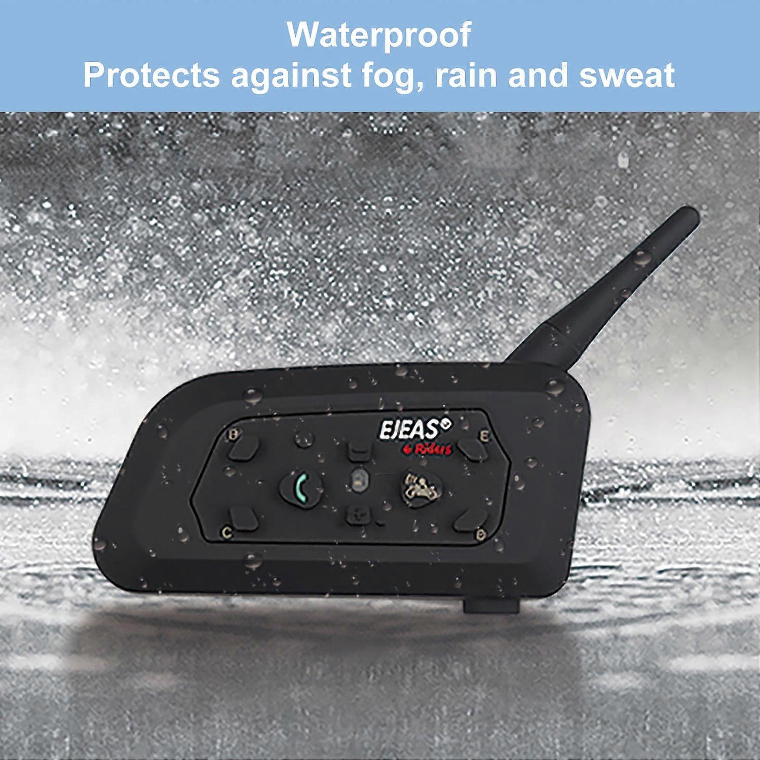 EJEAS V6PRO One Pair Motorcycle Helmet BT Headset,Intercom Communication System Full Duplex Riding R