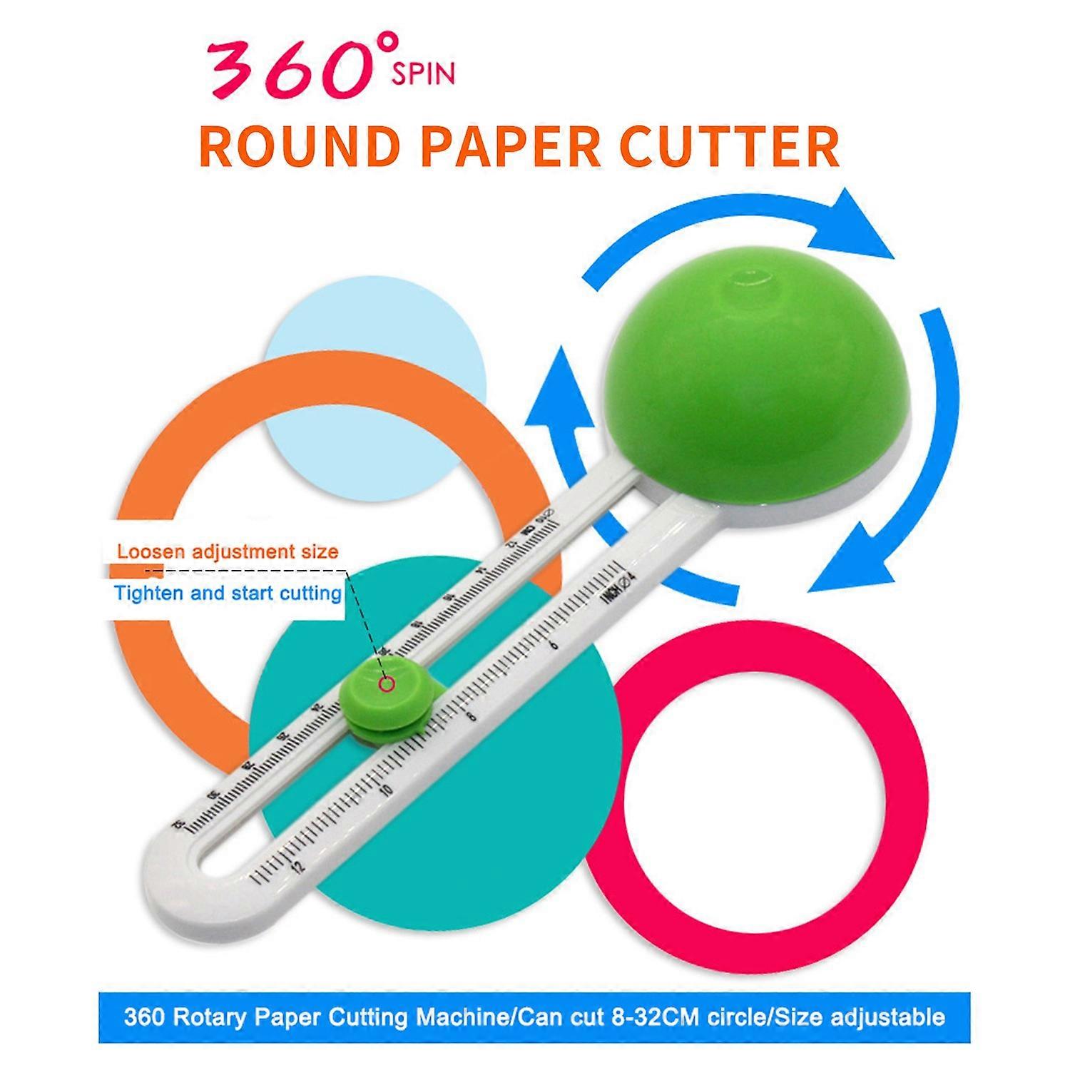 Circular Paper Cutter Rotary Circle Cutter Manual Round Cutting Tool Paper Trimmer Scrapbooking Tool