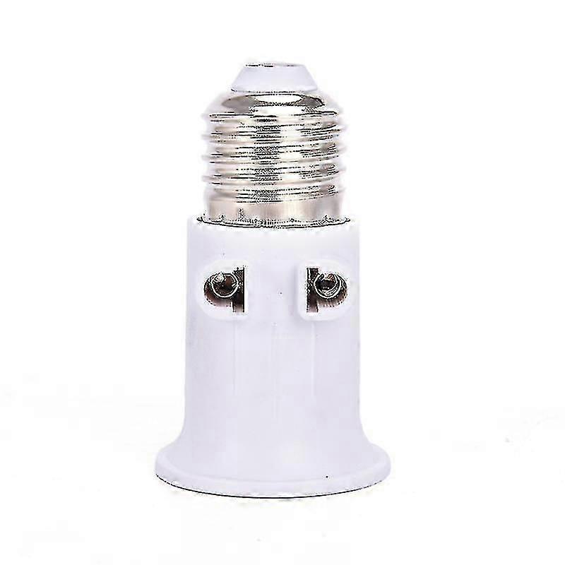Pbt Fireproof E27 Bulb Adapter Lamp Holder Base Socket Conversion With Eu Plug f54