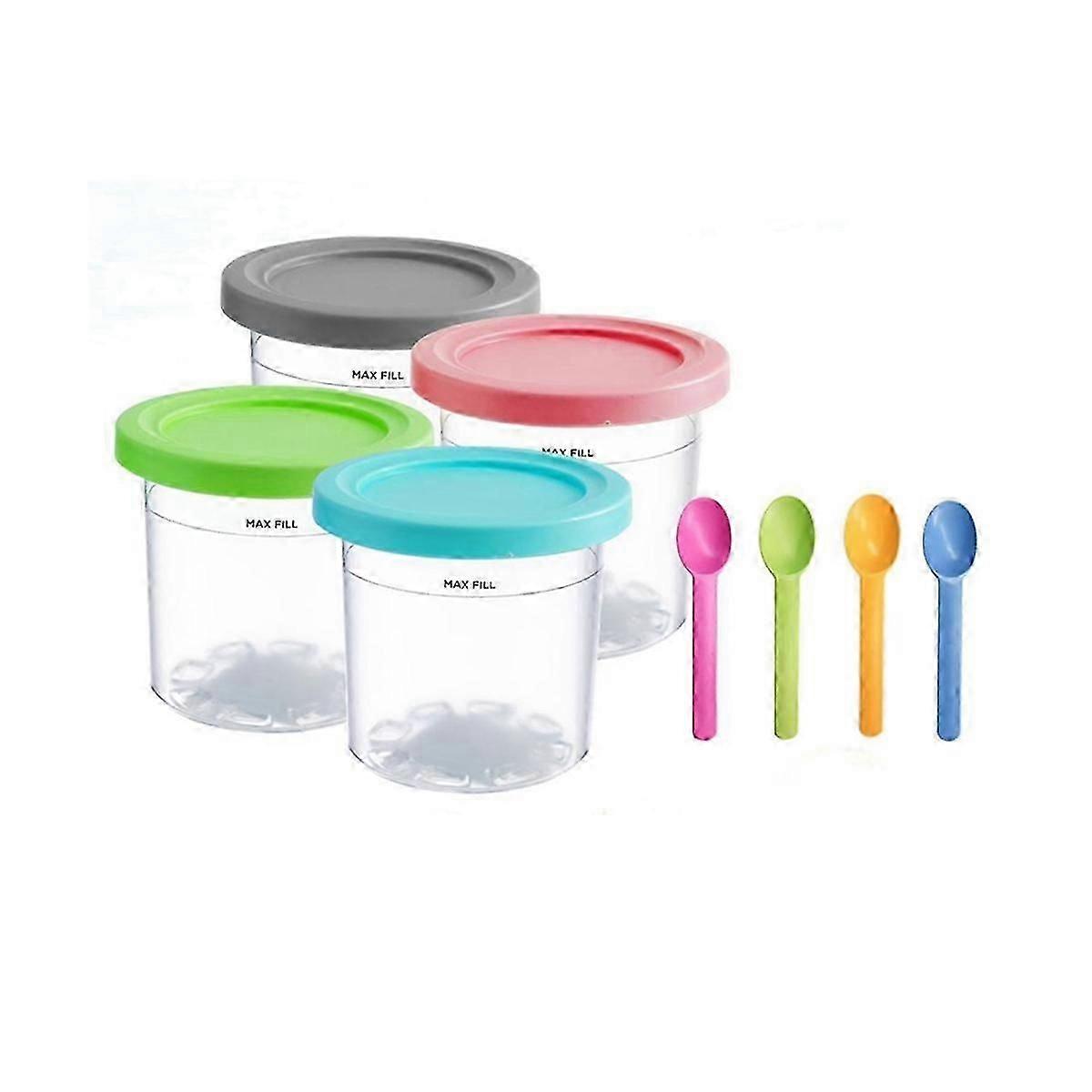 4 Pcs for Ninja XSKPLID2CD Compatible with NC299AMZ and NC300S Series Cream Ice Cream Makers 1 Pint